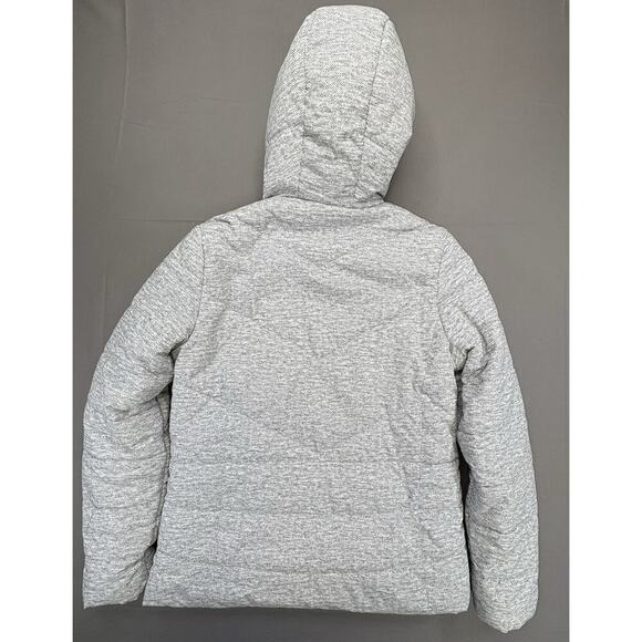 Women’s New Balance Chevron Puffer Jacket Fleece Lined Hooded Zip Front Size M - Picture 2 of 11